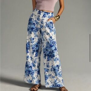Anthropologie Maeve cropped wide leg pant